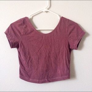 Brandy Melville Purple Crop Top